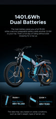 ENGWE X26 Folding 48V 2Ah Dual Battery Electric Bike